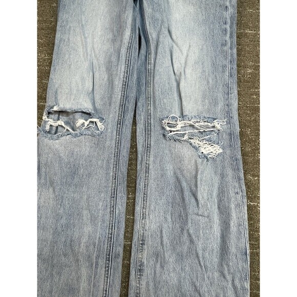 Women’s Vervet Size 24 distressed Jeans Light Wash Baggy Straight Boyfriend - Picture 8 of 11